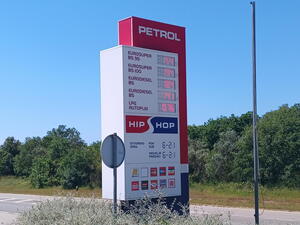 Ceny paliv Petrol Chorvatsko město Vodnjan