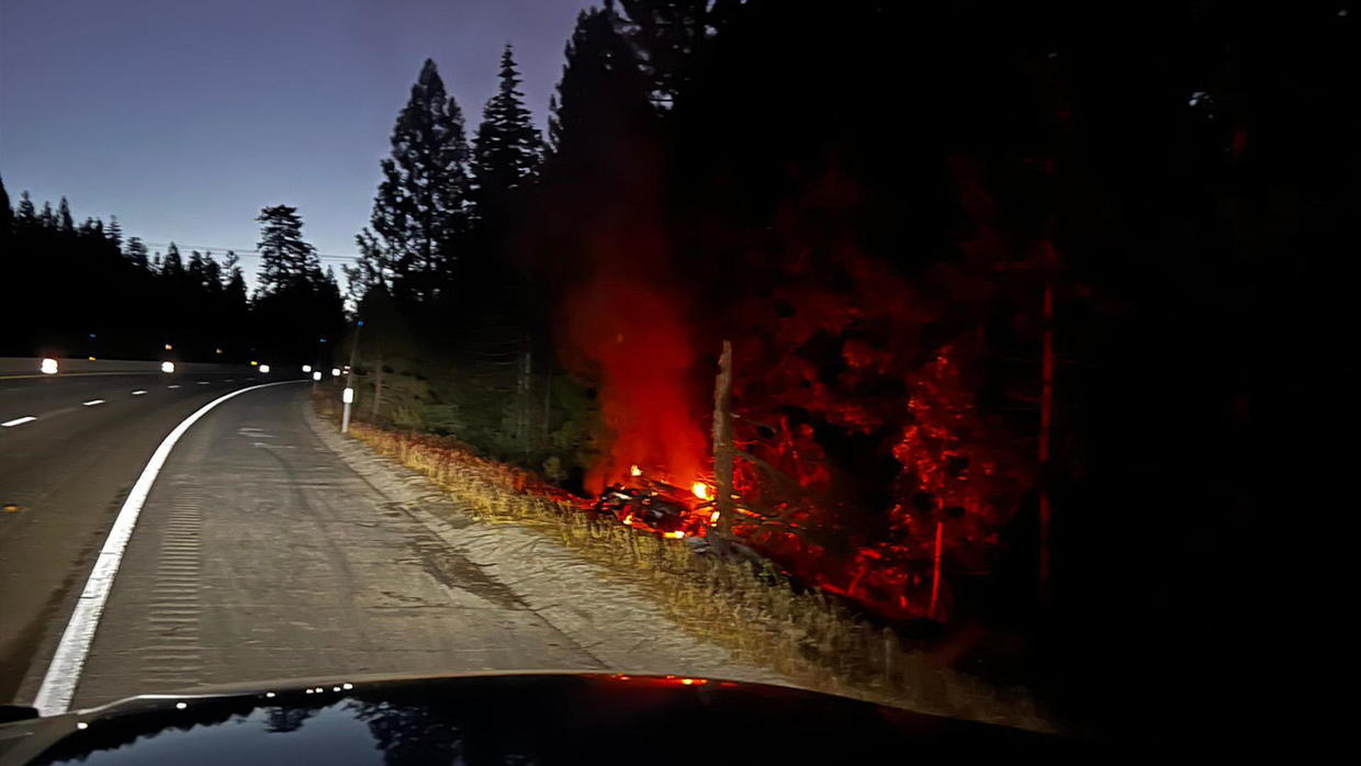 Caltrans District 3 Tesla Semi požár