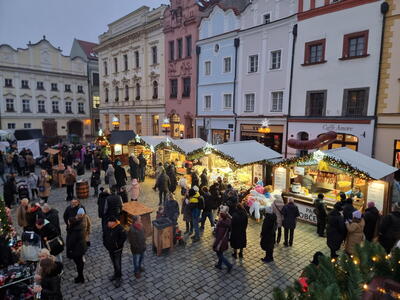 Pohled na pardubické náměstí