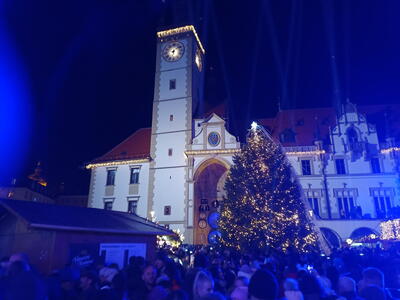 Rozsvícení vánočního stromu v Olomouci