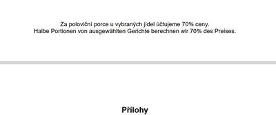 Tuzemské restaurace si za poloviční porce účtují 70 %