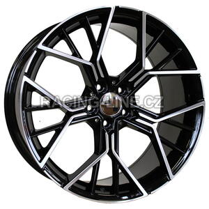 Alu kola Racing Line A5602, 20x9.5 5x112 ET40, černá + leštění