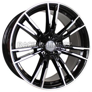 Alu kola Racing Line A7065, 19x9.5 5x112 ET38, černá + leštění