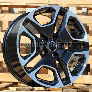 Alu kola Racing Line B1092, 18x8 5x114.3 ET35, černá + leštění