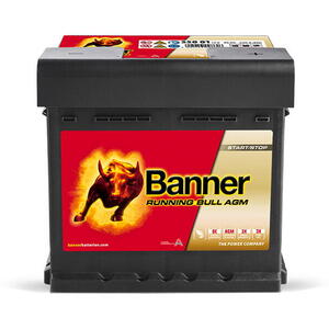 Autobaterie Banner Running Bull AGM 550 01, 50Ah, 12V ( 55001 )