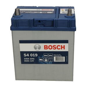 Autobaterie BOSCH S4 12V 40Ah 330A EN ASIA Levá 0092S40190