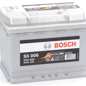 Autobaterie BOSCH S5 12V 63Ah 610A EN Levá 0092S50060