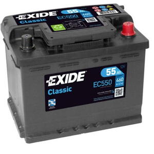 Autobaterie EXIDE Classic 12V 55Ah 460A EC550