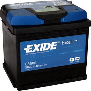 Autobaterie EXIDE Excell 12V 50Ah 450A EB500