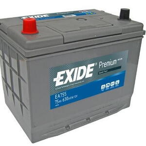 Autobaterie EXIDE Premium 12V 75Ah 630A levá EA755