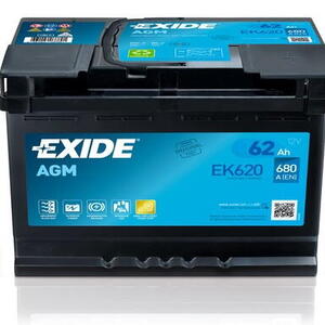 Autobaterie EXIDE Start-Stop AGM 12V 62Ah EK-620