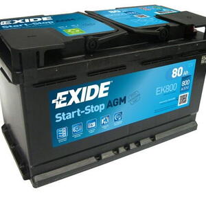 Autobaterie EXIDE Start-Stop AGM 12V 80Ah EK-800