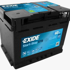 Autobaterie EXIDE Start-Stop EFB 12V 60Ah EL-600