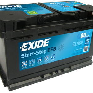 Autobaterie EXIDE Start-Stop EFB 12V 80Ah EL-800