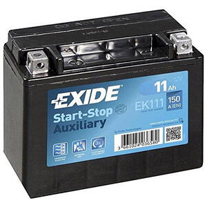 Autobaterie EXIDE Start-Stop přídavné AGM 12V 11Ah EK-111