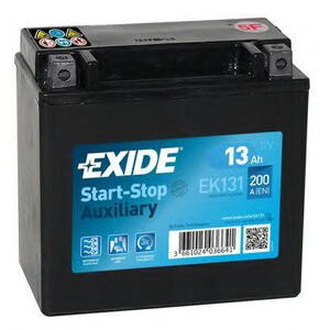 Autobaterie EXIDE Start-Stop přídavné AGM 12V 13Ah EK-131