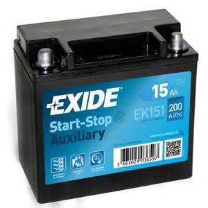 Autobaterie EXIDE Start-Stop přídavné AGM 12V 15Ah EK-151