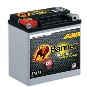 Banner Batterien GmbH Banner BIKE BULL AGM PRO 51401, ETX 14, 12V 12Ah 220A = YTX14-BS