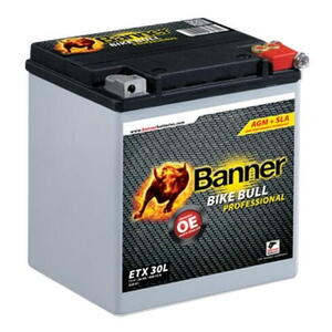 Banner Batterien GmbH Banner BIKE BULL AGM PRO 53001, ETX 30L, 12V 26Ah 400A = YIX30L