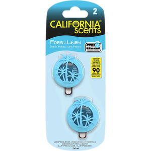 California Scents Mini Diffuser Fresh Linen - Čerstvě vypráno, 2 ks