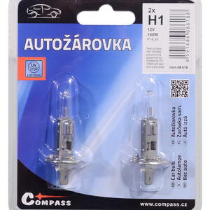 Compass Žárovka 12V H1 100W P14,5s blister 2ks