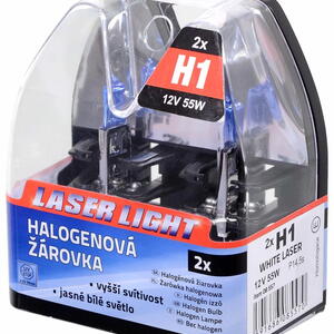 Compass Žárovka 12V H1 55W P14,5s WHITE LASER 2ks