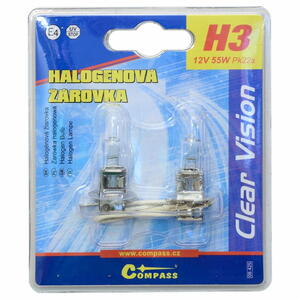 Compass Žárovka 12V H3 55W Pk22s blister 2ks