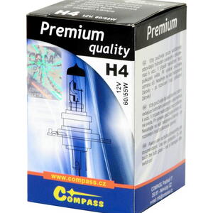 Compass Žárovka 12V H4 PREMIUM 60/55W P43t box