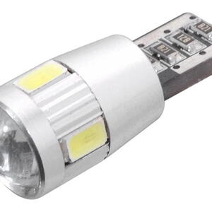 Compass Žárovka 6 SMD LED 12V T10 s rezistorem CAN-BUS ready bílá