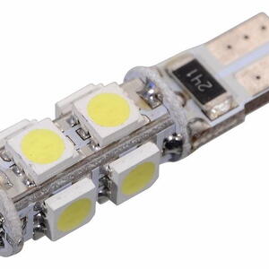 Compass Žárovka 9 SMD LED 12V T10 s rezistorem CAN-BUS ready bílá