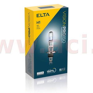 ELTA žárovka H1 55W (patice P14,5s) VisionPro +150% (sada 2 ks)