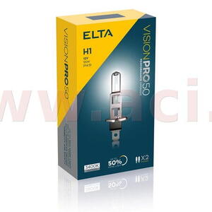 ELTA žárovka H1 55W (patice P14,5s) VisionPro +50% (sada 2 ks)