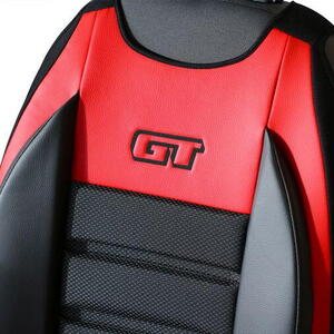 Ergonomický potah na 1 sedadlo GT ERGONOMIC LEATHER, červený