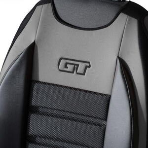 Ergonomický potah na 1 sedadlo GT ERGONOMIC LEATHER, šedé