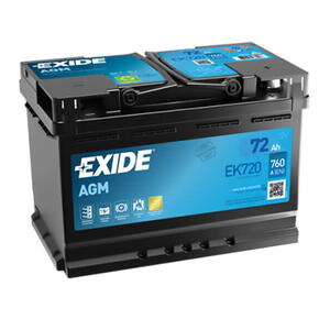 Exide AGM 12V 72Ah 760A EK720