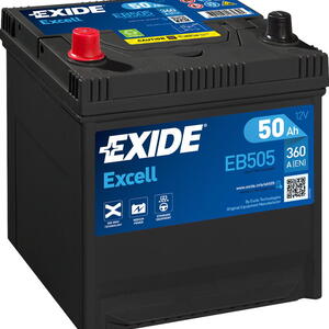 Exide Excell 12V 50Ah 360A EB505