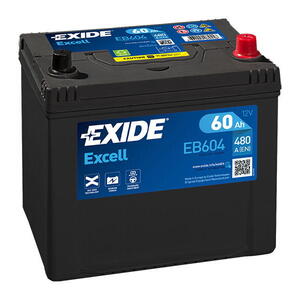 Exide Excell 12V 60Ah 390A EB604