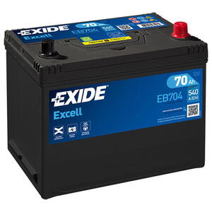 Exide Excell 12V 70Ah 540A EB704