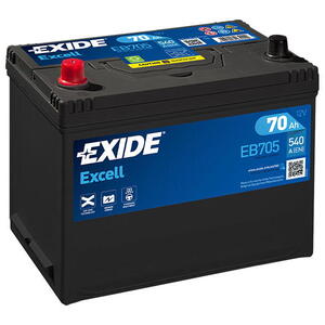 Exide Excell 12V 70Ah 540A EB705