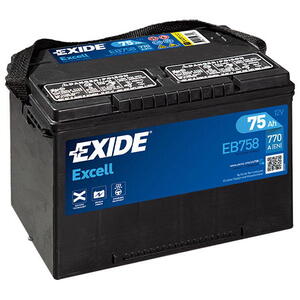 Exide Excell 12V 75Ah 770A EB758