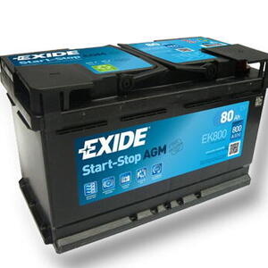 Exide Micro-hybrid AGM 12V 80Ah 800A EK800