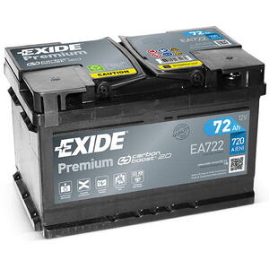 Exide Premium 12V 72Ah 720A EA722