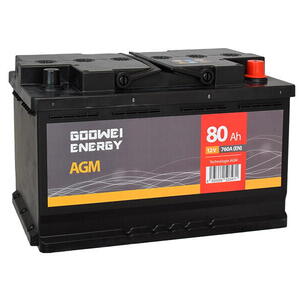 GOOWEI ENERGY 12V 80Ah 760A AGM80