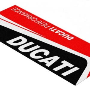 Koberec pod motorku Ducati Red Black