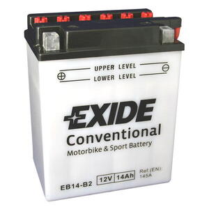 Motobaterie EXIDE BIKE Conventional 14Ah, 12V, EB14-B2