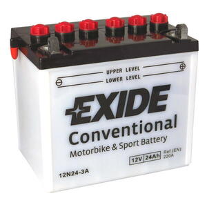 Motobaterie EXIDE BIKE Conventional 24Ah, 12V, 12N24-3A