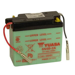 Motobaterie YUASA (originál) 6N4B-2A, 6V, 4Ah