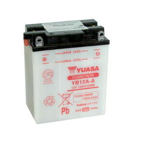 Motobaterie YUASA (originál) YB12A-A, 12V,  12Ah