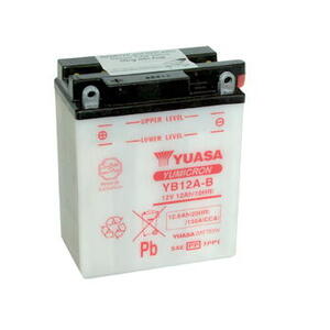 Motobaterie YUASA (originál) YB12A-B, 12V,  12Ah