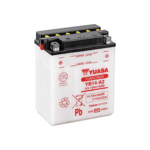 Motobaterie YUASA (originál) YB14-A2, 12V,  14Ah